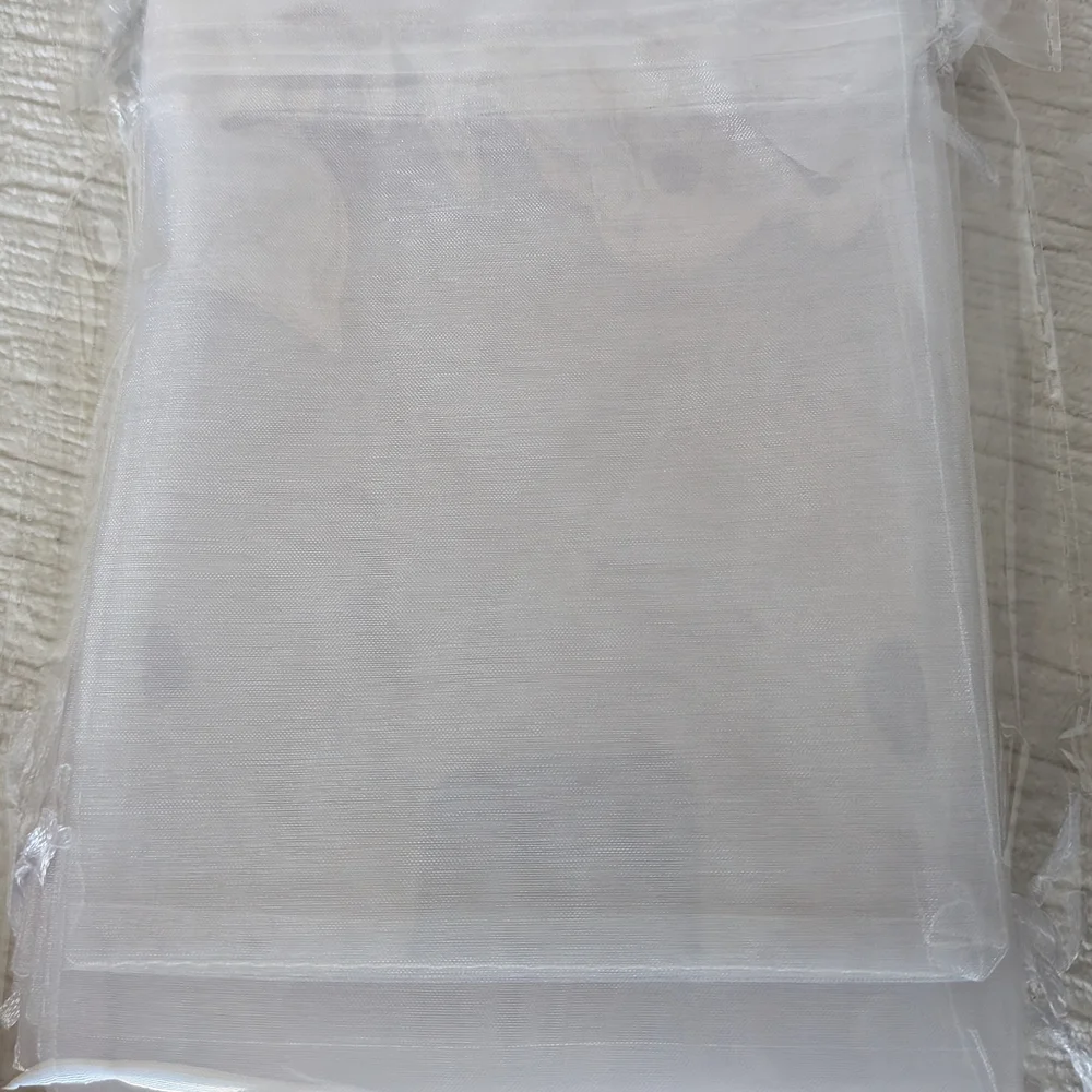 Organza Gift Bags White 25 Pack 5